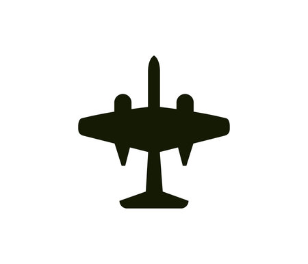 Plane Icon. Flat Design. Vector Illustration. EPS10のイラスト素材