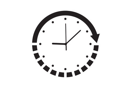 Clock icon vector. Clock icon vector. Clock icon vector. Clock icon vectorのイラスト素材