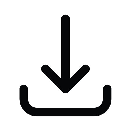 Download icon vector. Upload symbol. Load sign. Load pictogram.のイラスト素材