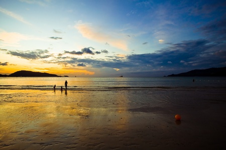 Sunset in Thailandの写真素材