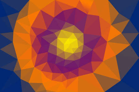 Geometric triangle low poly style illustration. Abstract gradient polygon background. Graphic mosaic background design business.の写真素材