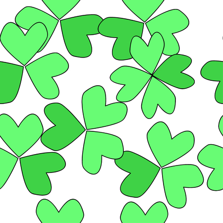 Seamless pattern of Pack of pretty autumn leaves and flowers vectorのイラスト素材