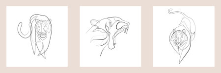 Chinese new year 2022 year of the tiger,  line art character, simple hand drawn asian elements with craft style on background.  (Chinese translation: Happy chinese new year 2022, year of tiger)のイラスト素材