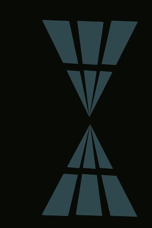 abstract geometric shapes on black background	の写真素材