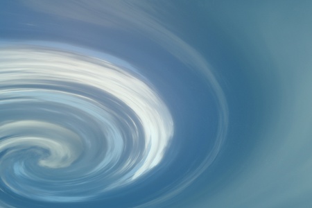 Blue, white and cream swirling objectの写真素材