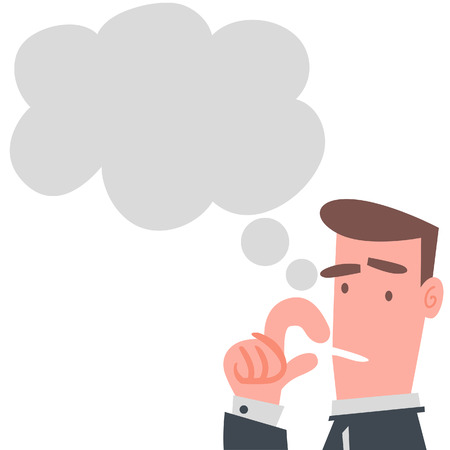 Businessman Thinking のイラスト素材
