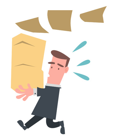 Businessman Runningのイラスト素材