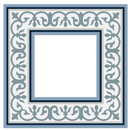 Vintage frame patterns antique seamless  ornamental design in Vector illustrationのイラスト素材