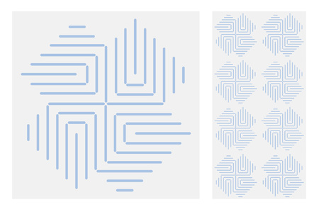 tiles Portuguese patterns antique seamless design in Vector illustration vintage