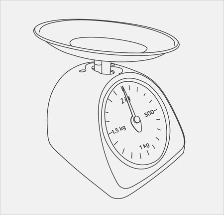 Scales hand drawing in vectorのイラスト素材