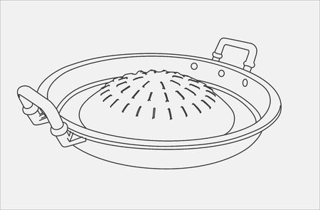 hot pot hand drawing in vectorのイラスト素材