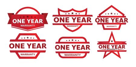 warranty shop promotion tag design for marketingのイラスト素材