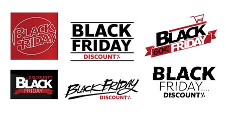 blackfriday onlineshop promotion tag design for marketing saleのイラスト素材