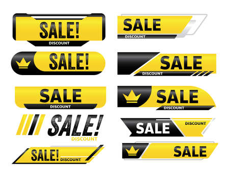 sale red banner promotion tag design for marketingのイラスト素材