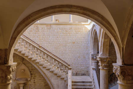 Rector's Palace in the old city of Dubrovnik, Croatiaのeditorial素材