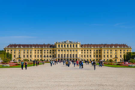 SchÃ¶nbrunn Palace in Vienna, Austriaのeditorial素材