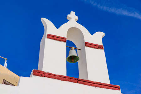 Bell tower in Oia, Santorini, Greece