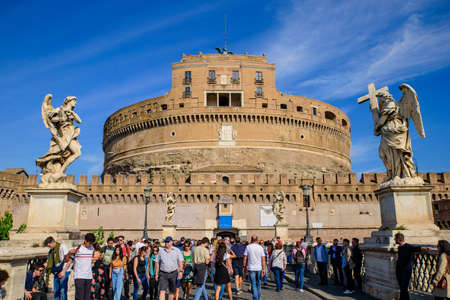 Castel Sant'Angelo, a museum in Rome, Italyのeditorial素材
