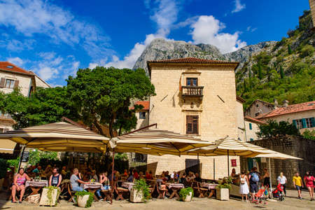 Old town of Kotor, a World Heritage Site in Montenegroのeditorial素材