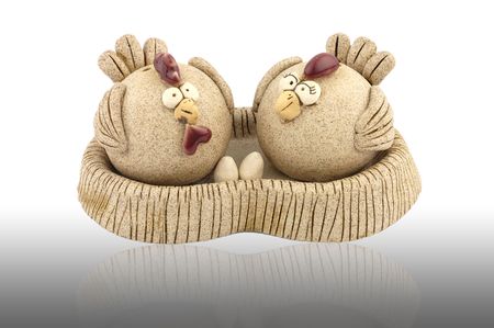 Two hensの写真素材