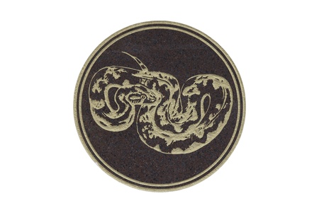 snake in 12 chinese constellationsの写真素材