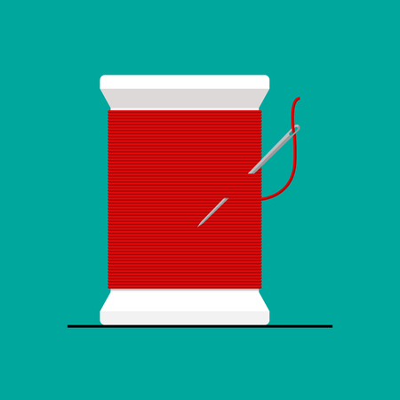 Needle and thread icon.のイラスト素材