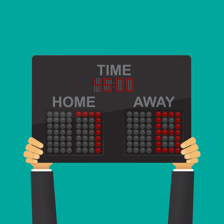 Electronic scoreboardのイラスト素材