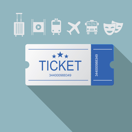 Ticket vector icon.のイラスト素材