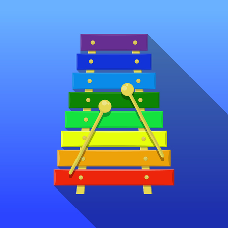 Colorful xylophone toy.のイラスト素材