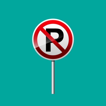 No parking sign vector illustration.のイラスト素材
