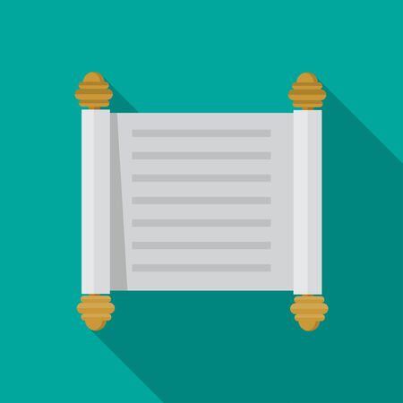 Torah scroll icon vector flat design.のイラスト素材