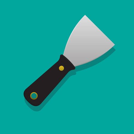 Putty knife vector illustration.のイラスト素材