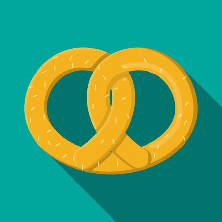 Pretzel vector flat design.のイラスト素材