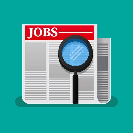 Jobs search icon vector illustration.のイラスト素材