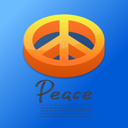 Peace symbol icon.のイラスト素材