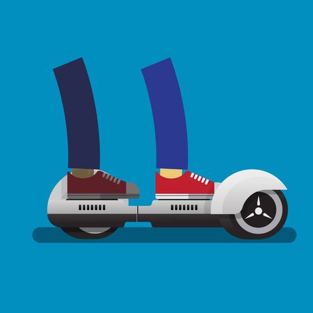 Balancing electric scooter.