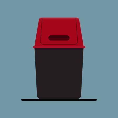 Flip lid bin vector illustration.のイラスト素材