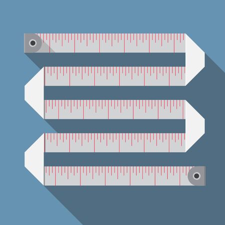 tape measure icon vector flat design.のイラスト素材