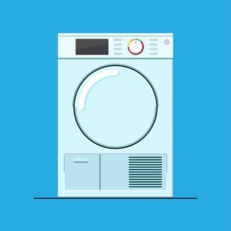Condenser dryer machine vector flat design.のイラスト素材