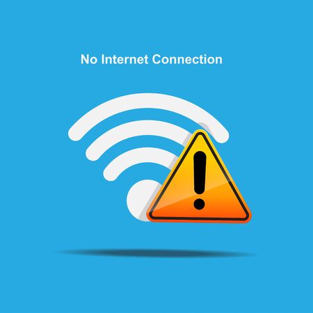 No internet connection icon vector illustration.のイラスト素材