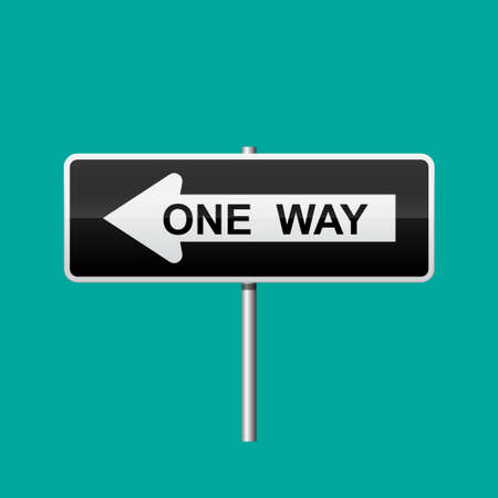 One way sign isolated on background vector illustration.のイラスト素材