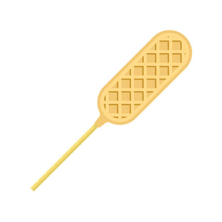 Waffle stick icon isolated on white background vector illustration.のイラスト素材