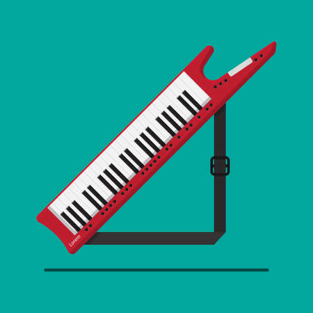 Shoulder synthesizer icon isolated on background vector illustration.のイラスト素材