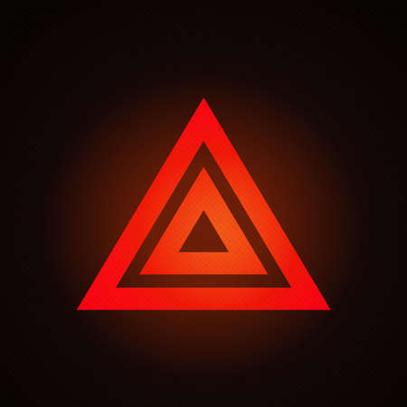 Hazard warning light vector illustration.のイラスト素材