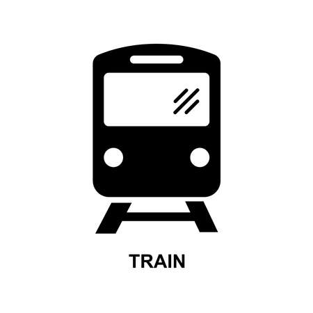 Train icon isolated on white background vector illustration.のイラスト素材