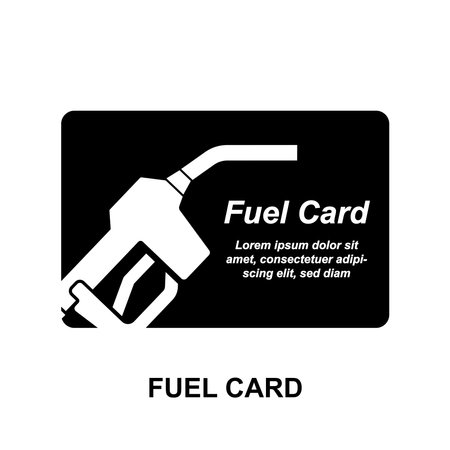 Fuel card card icon isolated on background  vector illustration.のイラスト素材