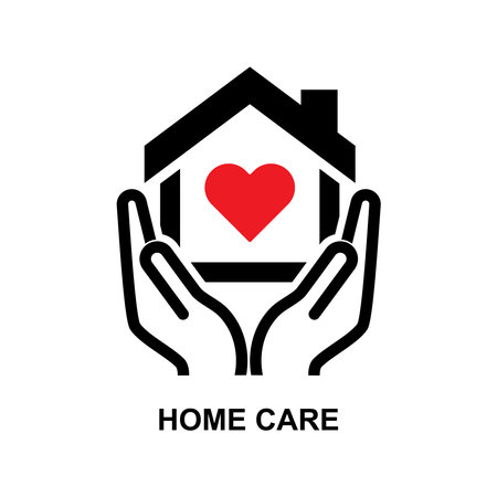 Home care icon isolated on background vector illustration.のイラスト素材