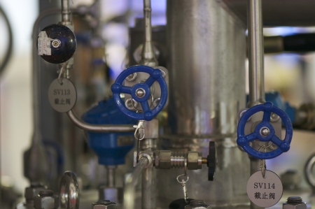 BEIJING - MAY 08: Natural Gas Vehicle and station exhibition hold on May 08, 2012 in Beijing, China.のeditorial素材