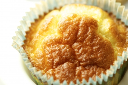 Group of handmade cupcakes and biscuits shot close-up 