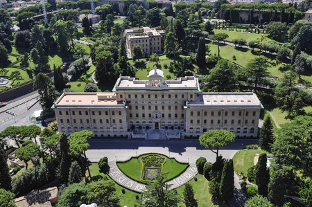 Panorama view of Vatican city, seeing from top of St. Peter Churchのeditorial素材